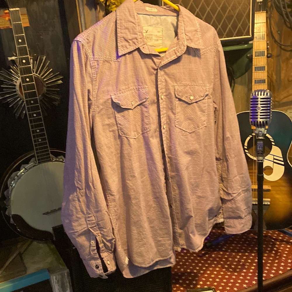 Long sleeve pearl snap